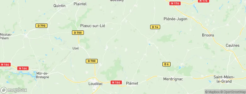 Plessala, France Map