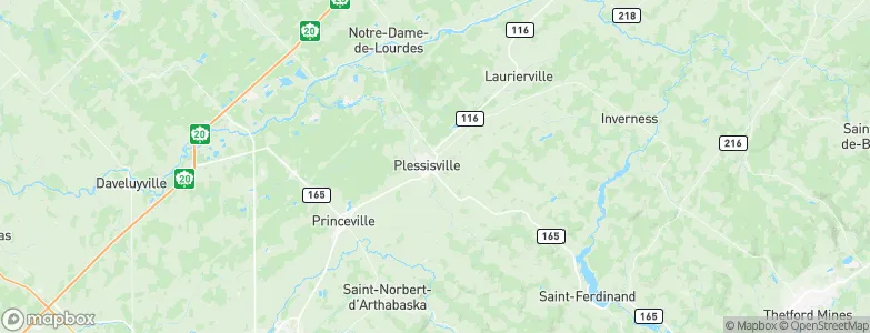Plessisville, Canada Map