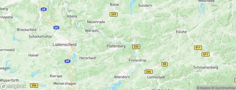Plettenberg, Germany Map
