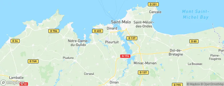Pleurtuit, France Map