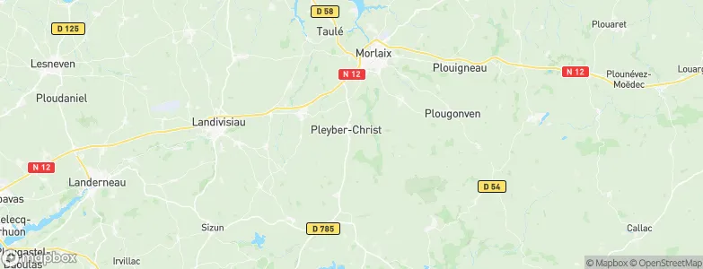 Pleyber-Christ, France Map