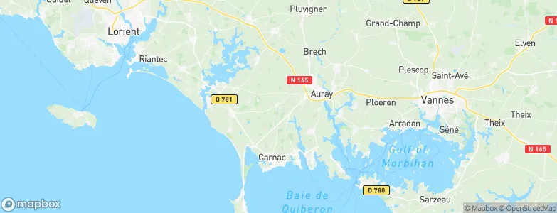 Ploemel, France Map