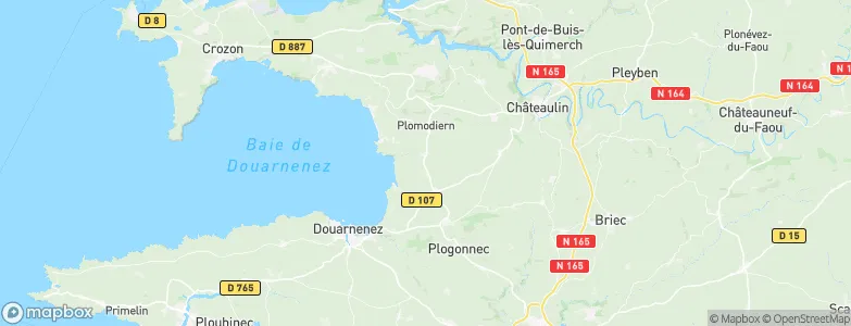 Ploéven, France Map