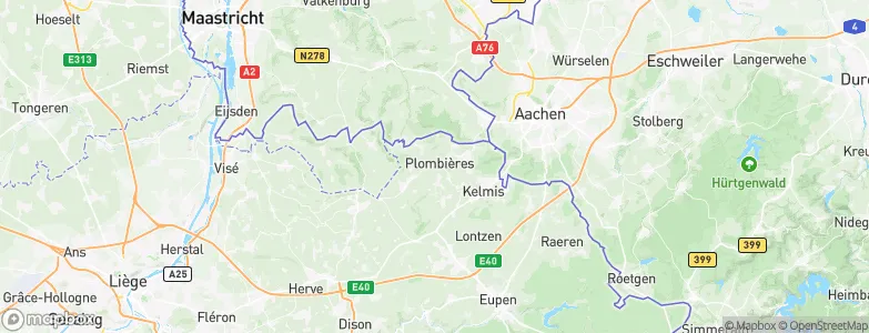 Plombières, Belgium Map