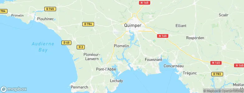 Plomelin, France Map