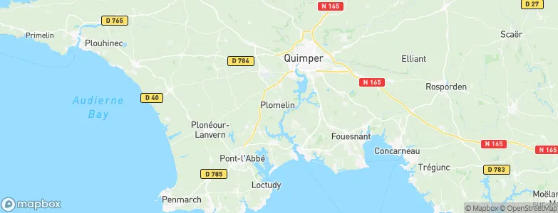 Plomelin, France Map