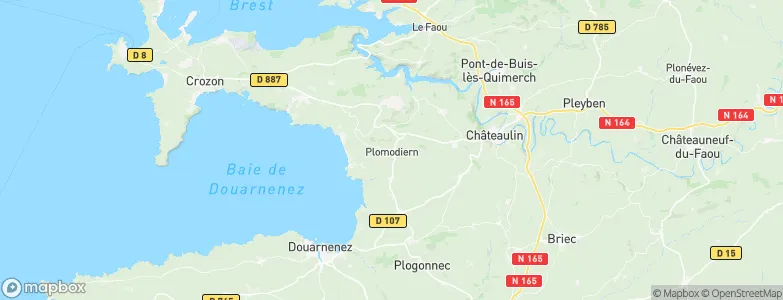 Plomodiern, France Map