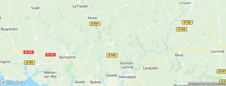Plouay, France Map