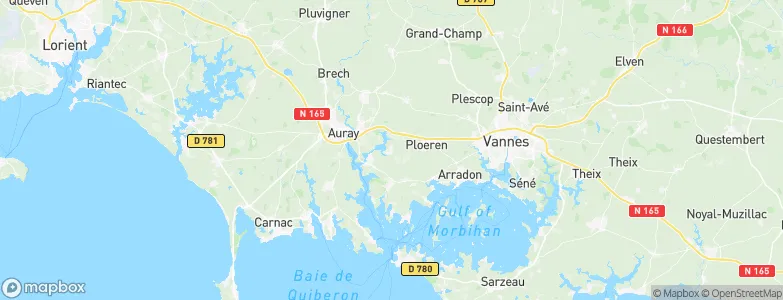 Plougoumelen, France Map