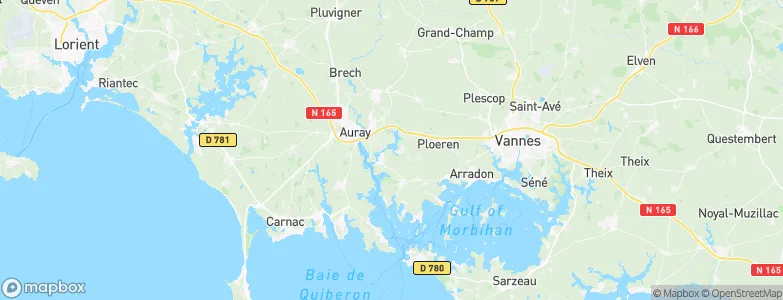 Plougoumelen, France Map