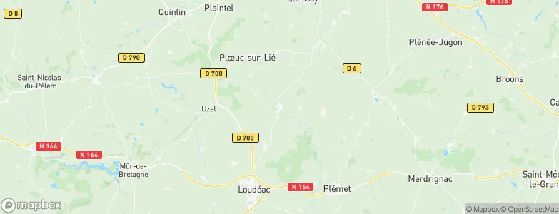 Plouguenast, France Map