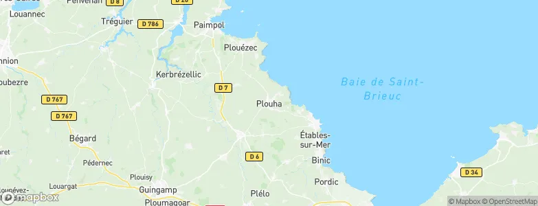 Plouha, France Map