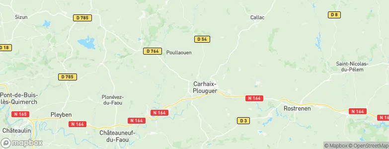 Plounévézel, France Map