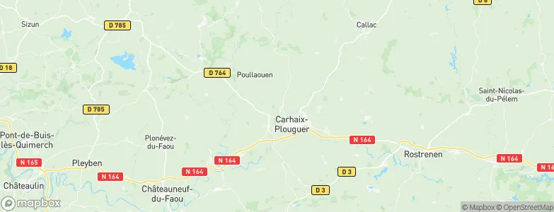 Plounévézel, France Map