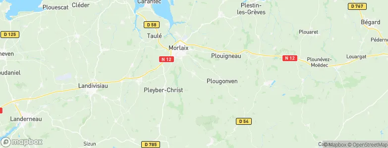 Plourin-lès-Morlaix, France Map