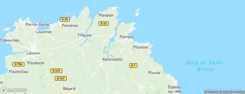 Plourivo, France Map