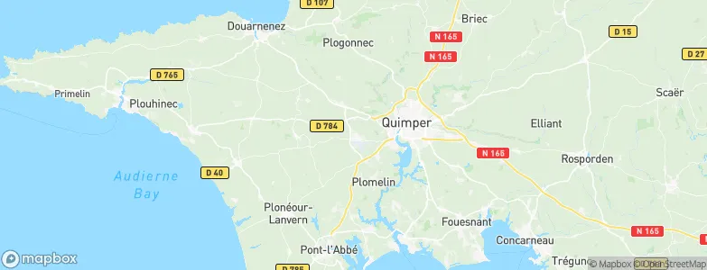 Pluguffan, France Map