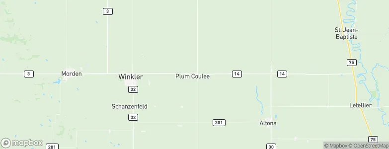 Plum Coulee, Canada Map
