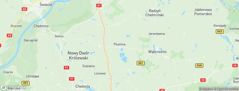 Płużnica, Poland Map