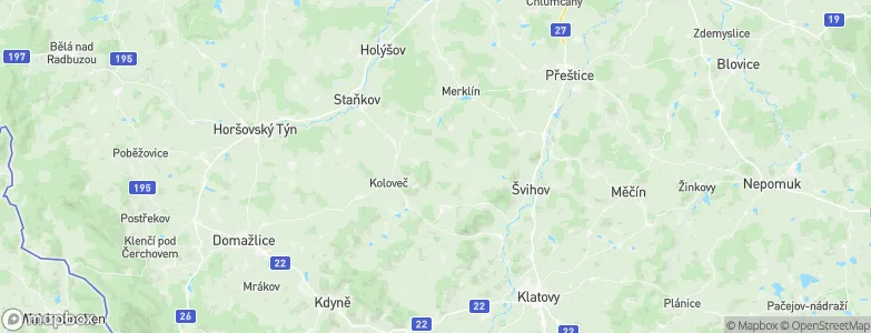Plzeňský kraj, Czechia Map