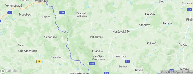 Poběžovice, Czechia Map