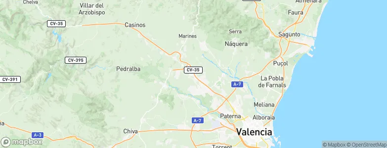 Pobla de Vallbona, la, Spain Map