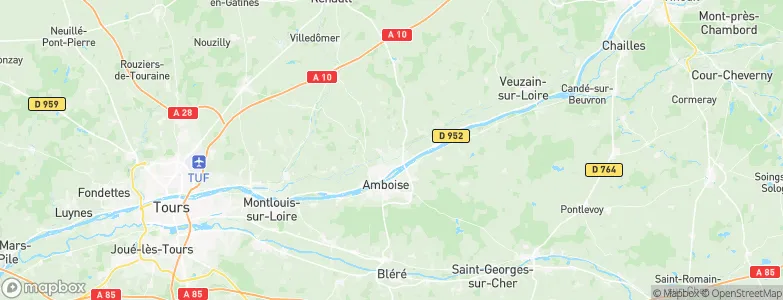 Pocé-sur-Cisse, France Map