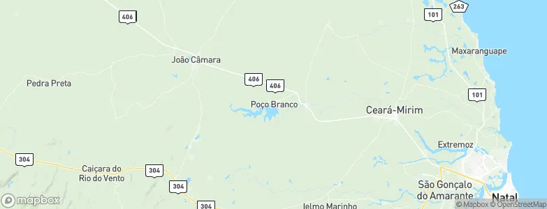 Poço Branco, Brazil Map