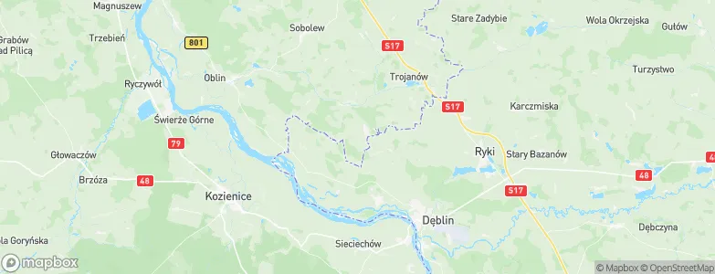 Podebłocie, Poland Map