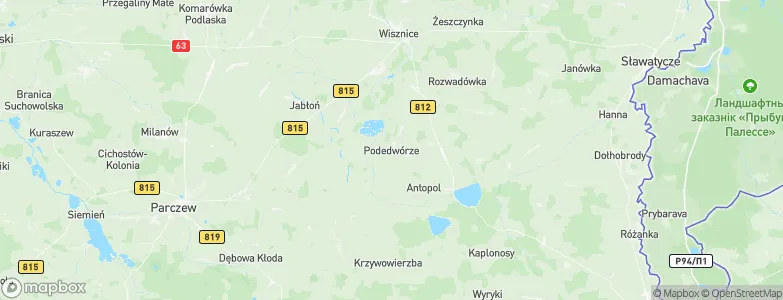 Podedwórze, Poland Map