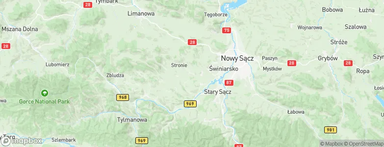 Podegrodzie, Poland Map