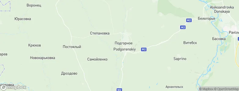 Podgornoye, Russia Map