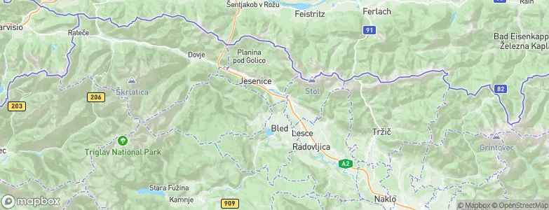Podhom, Slovenia Map