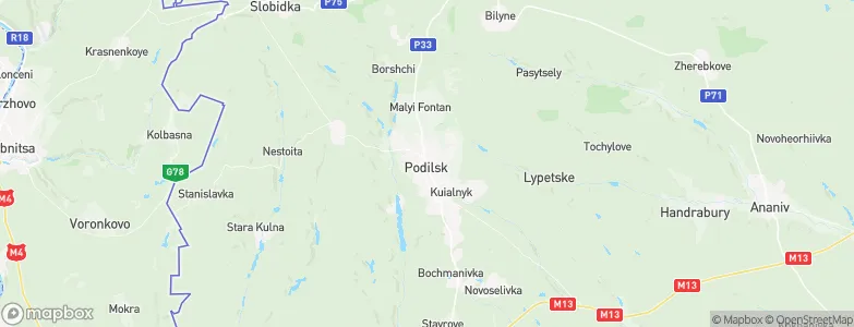 Podil’s’k, Ukraine Map