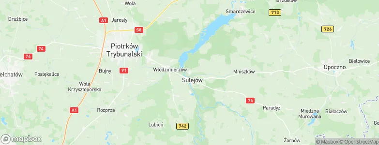 Podklasztorze, Poland Map