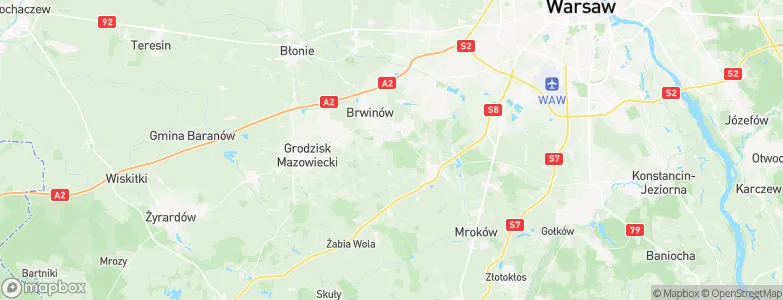 Podkowa Leśna, Poland Map