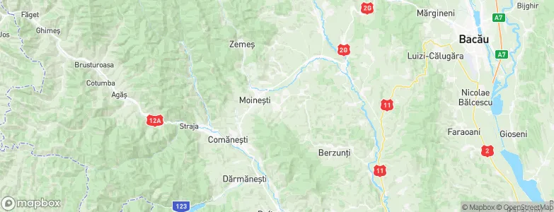 Poduri, Romania Map