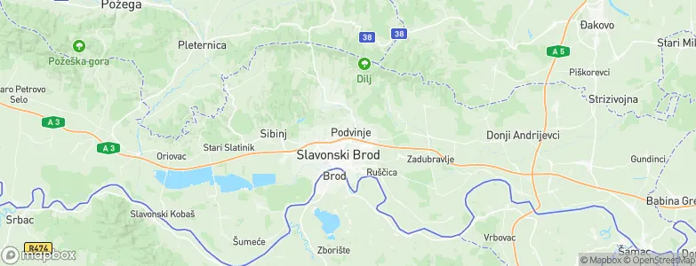 Podvinje, Croatia Map