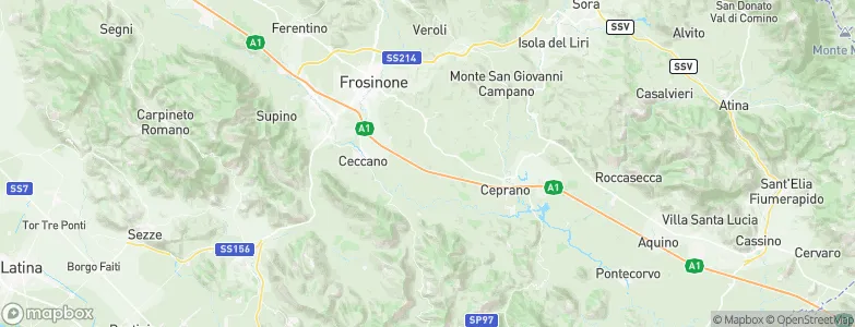 Pofi, Italy Map