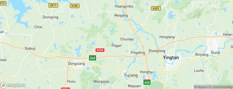 Pogan, China Map
