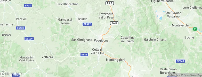 Poggibonsi, Italy Map