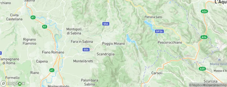 Poggio Moiano, Italy Map