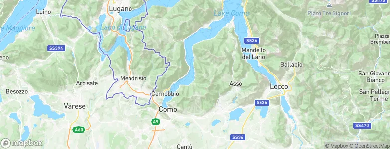 Pognana Lario, Italy Map