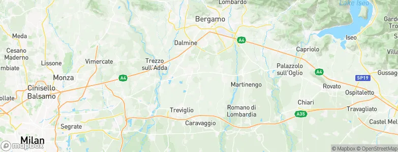 Pognano, Italy Map