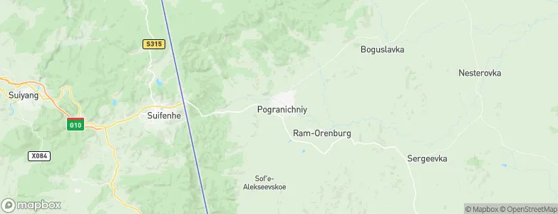 Pogranichnyy, Russia Map