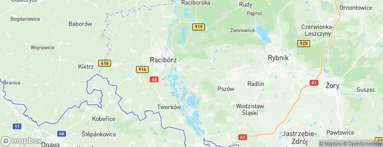 Pogrzebień, Poland Map