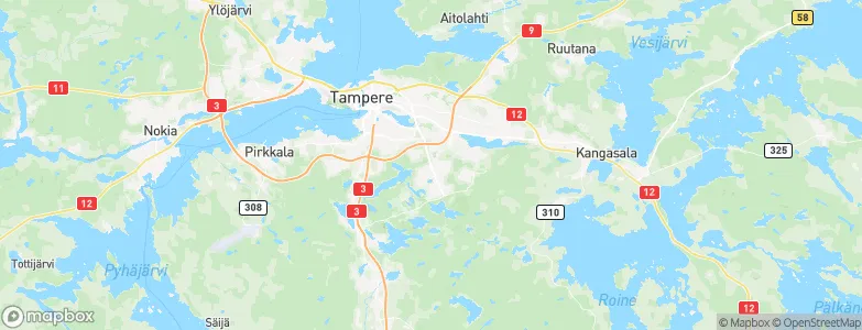 Pohjois-Hervanta, Finland Map