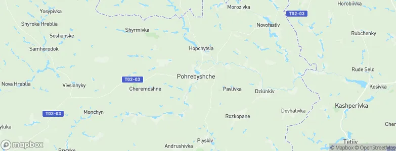 Pohrebyshche, Ukraine Map