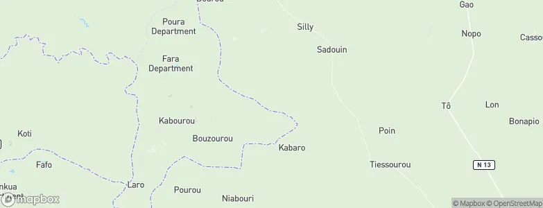 Poï, Burkina Faso Map