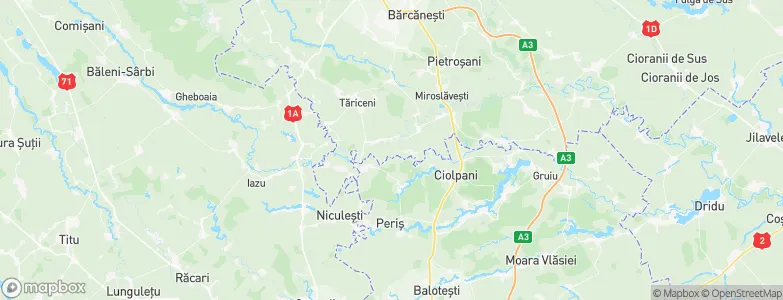 Poienarii Burchii, Romania Map